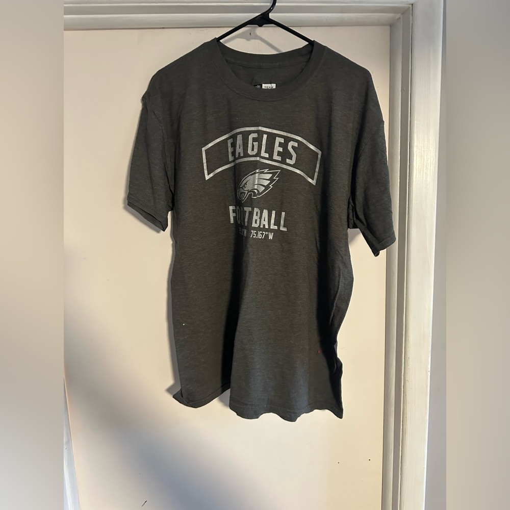 Team Apparel Eagles Football Charcoal Tee